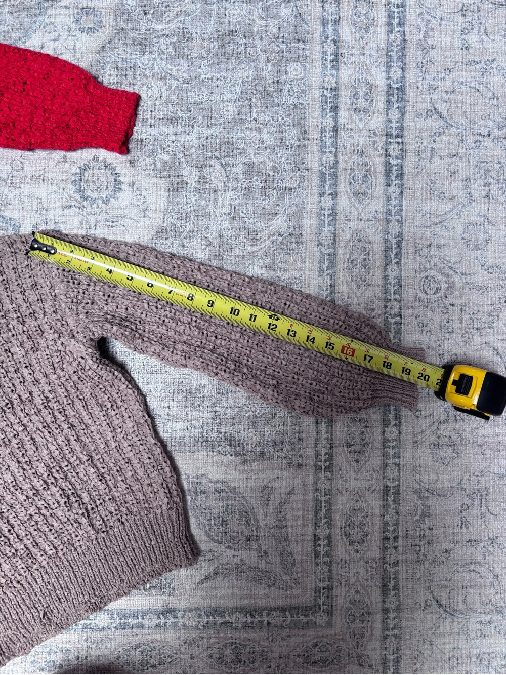 a new day Knit Crew Sweaters Duo in Red and Taupe - Picture 4 of 10